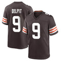 Parkc C.Browns #9 Grant Delpit Player Brown Home Game Stitched Jerseys