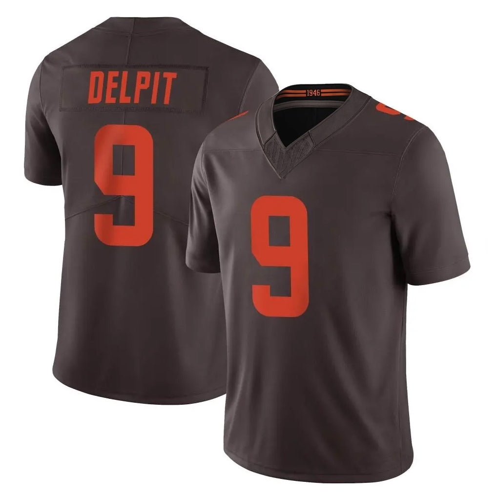 Parkc C.Browns #9 Grant Delpit Player Brown Limited Vapor F.U.S.E. Alternate Game Stitched Jerseys