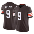 Parkc C.Browns #9 Grant Delpit Player Brown Vapor F.U.S.E. Limited Home Game Stitched Jerseys