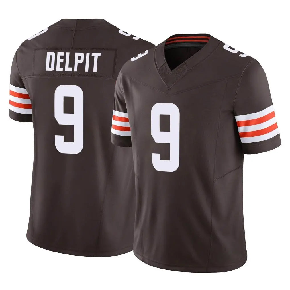 Parkc C.Browns #9 Grant Delpit Player Brown Vapor F.U.S.E. Limited Home Game Stitched Jerseys