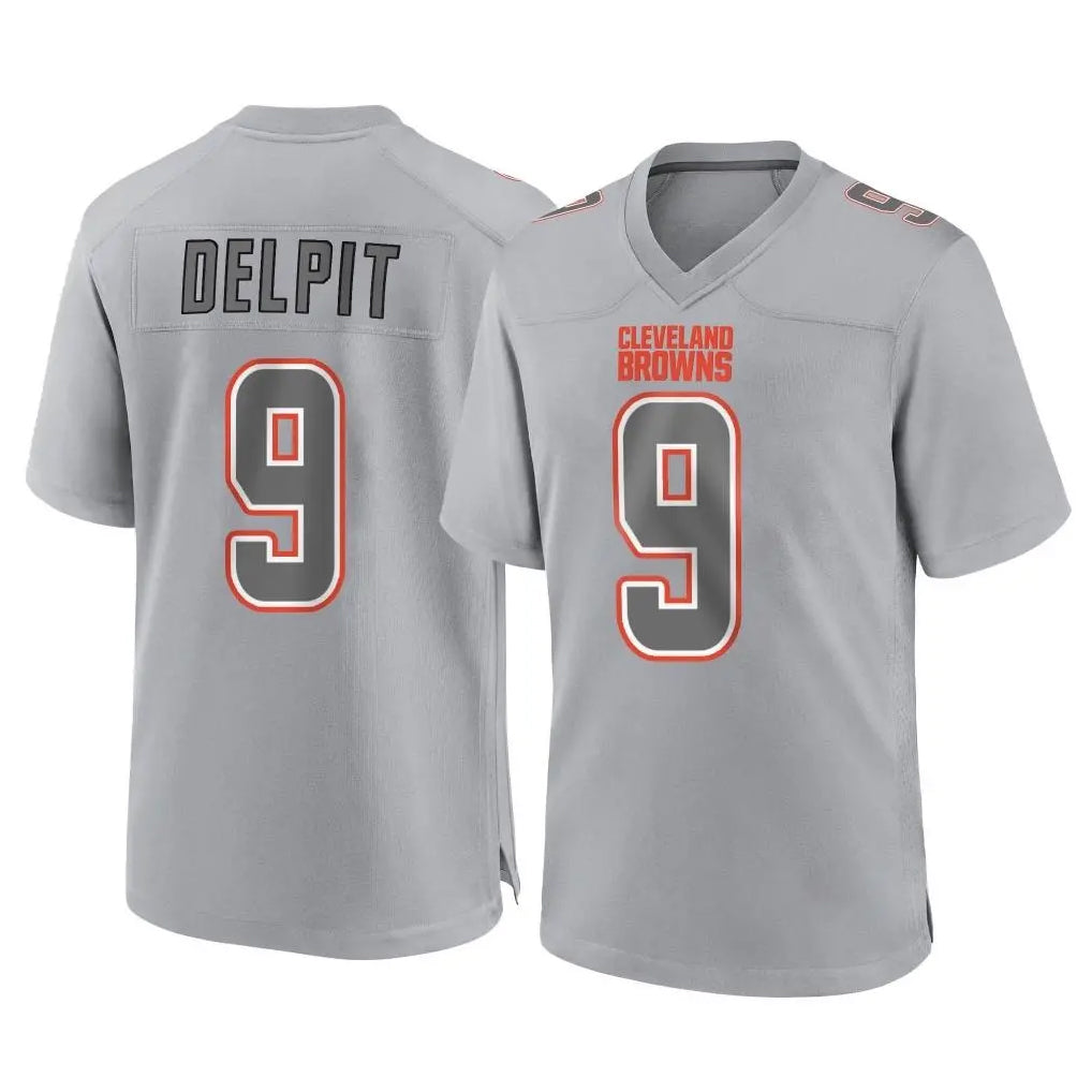 Parkc C.Browns #9 Grant Delpit Player Gray Atmosphere Fashion Game Stitched Jerseys