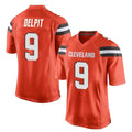 Parkc C.Browns #9 Grant Delpit Player Orange Home Game Stitched Jerseys