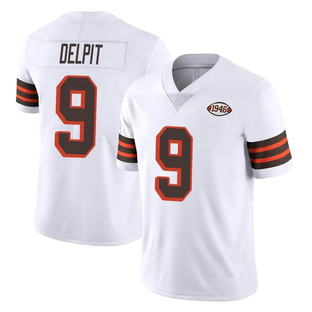 Parkc C.Browns #9 Grant Delpit Player White Limited  Vapor 1946 Collection Alternate Game Stitched Jerseys