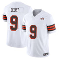 Parkc C.Browns #9 Grant Delpit Player White Limited Vapor F.U.S.E. Alternate Game Stitched Jerseys