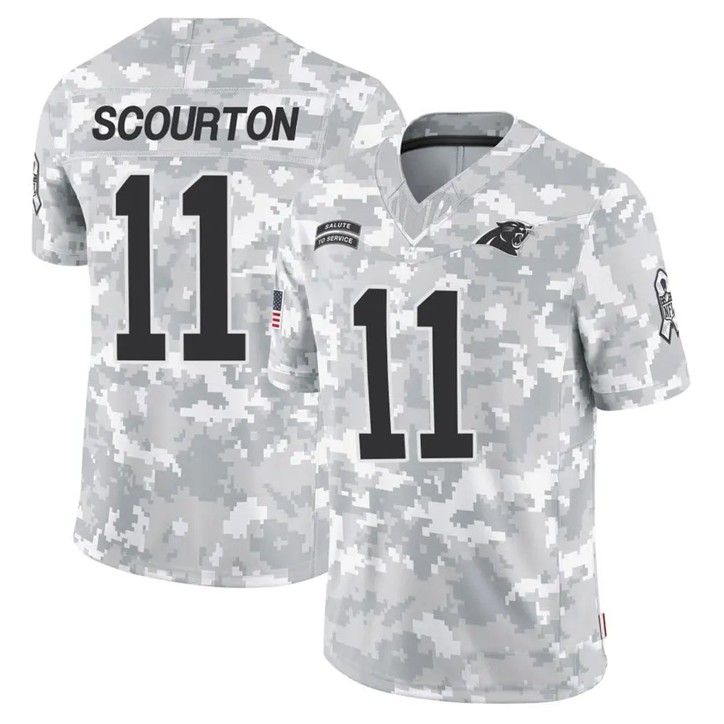 Parkc C.Panthers #11 Nic Scourton Player Arctic Camo Salute to Service Limited Stitched Jerseys