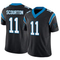 Parkc C.Panthers #11 Nic Scourton Player Black Vapor F.U.S.E. Limited Stitched Jerseys