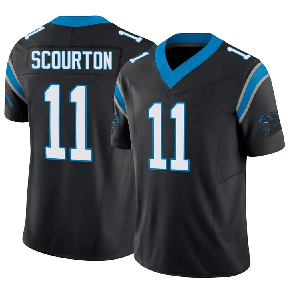 Parkc C.Panthers #11 Nic Scourton Player Black Vapor F.U.S.E. Limited Stitched Jerseys