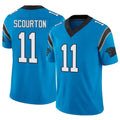 Parkc C.Panthers #11 Nic Scourton Player Blue Limited Vapor F.U.S.E. Home Game Jerseys