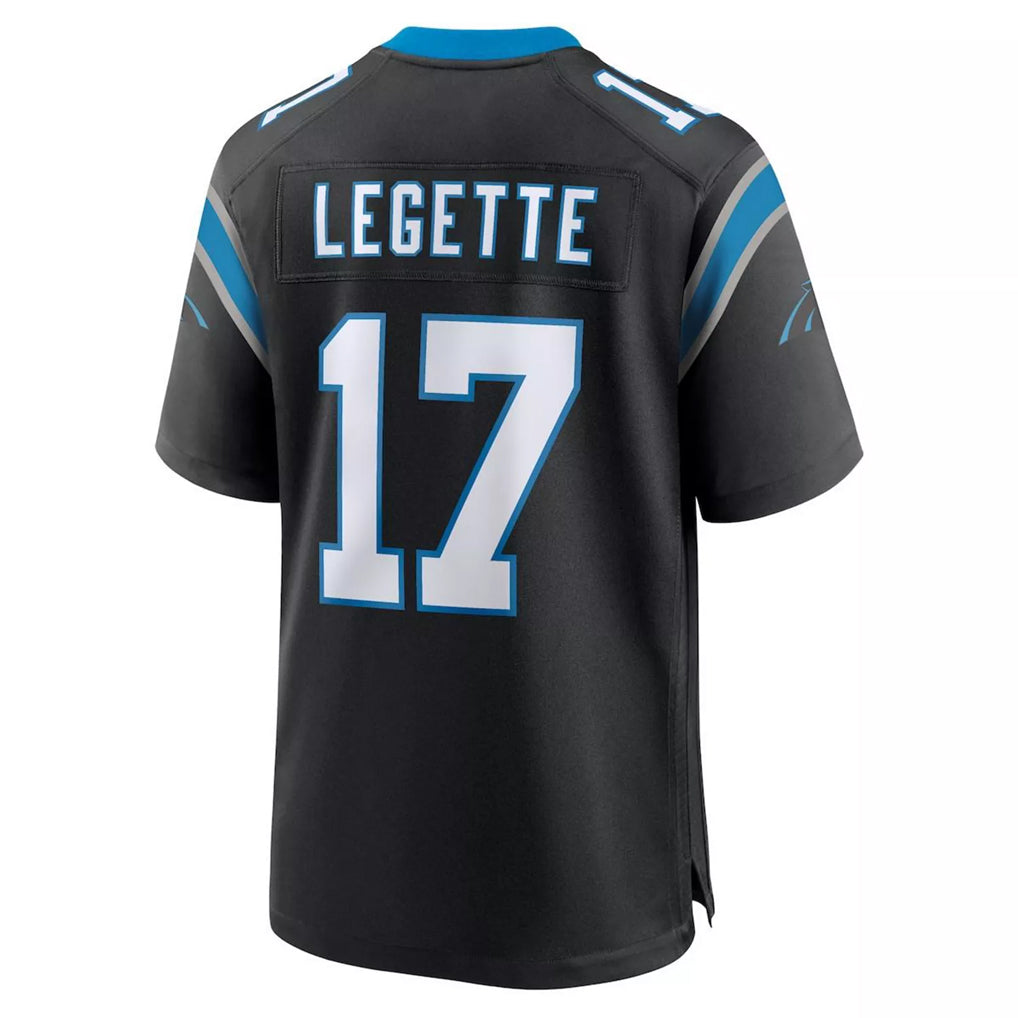 Parkc C.Panthers #17 Xavier Legette Player Black Home Game Stitched Jerseys