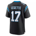 Parkc C.Panthers #17 Xavier Legette Player Black Home Game Stitched Jerseys