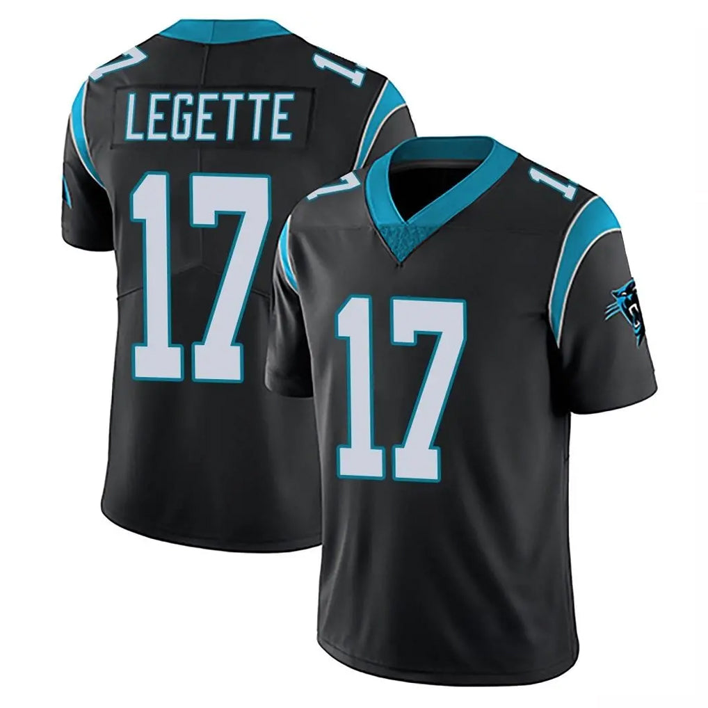 Parkc C.Panthers #17 Xavier Legette Player Black Vapor Untouchable Limited Game Stitched Jerseys