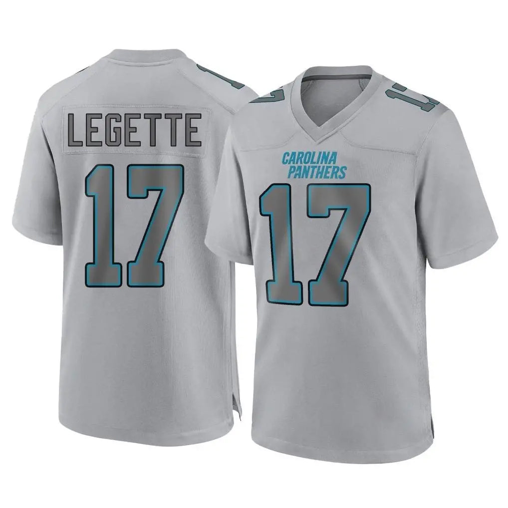 Parkc C.Panthers #17 Xavier Legette Player Gray Atmosphere Fashion Game Stitched Jerseys