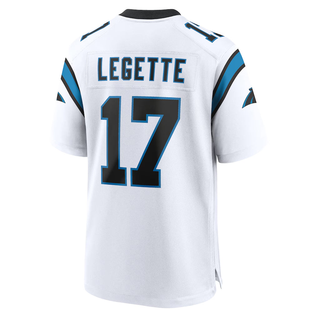 Parkc C.Panthers #17 Xavier Legette Player White Home Game Stitched Jerseys