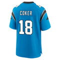 Parkc C.Panthers #18 Jalen Coker Player Blue Home Game Stitched Jerseys