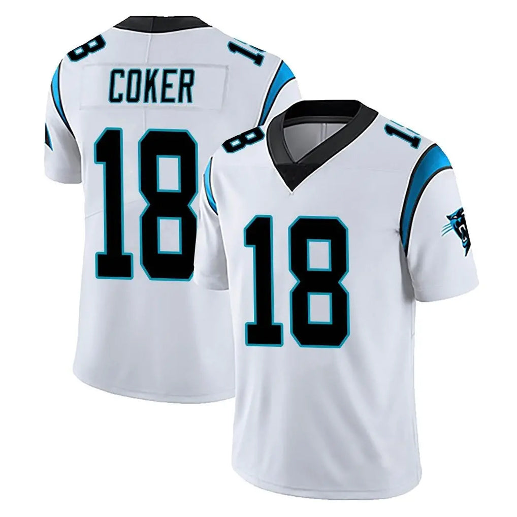 Parkc C.Panthers #18 Jalen Coker Player White Vapor Untouchable Limited Game Stitched Jerseys