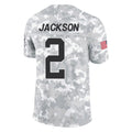 Parkc C.Panthers #2 Michael Jackson Player Arctic Camo Salute to Service Limited Game Stitched Jerseys