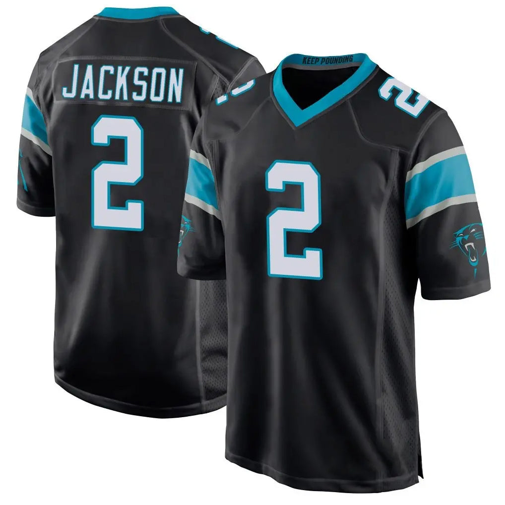 Parkc C.Panthers #2 Mike Jackson Player Black Game Stitched Jerseys