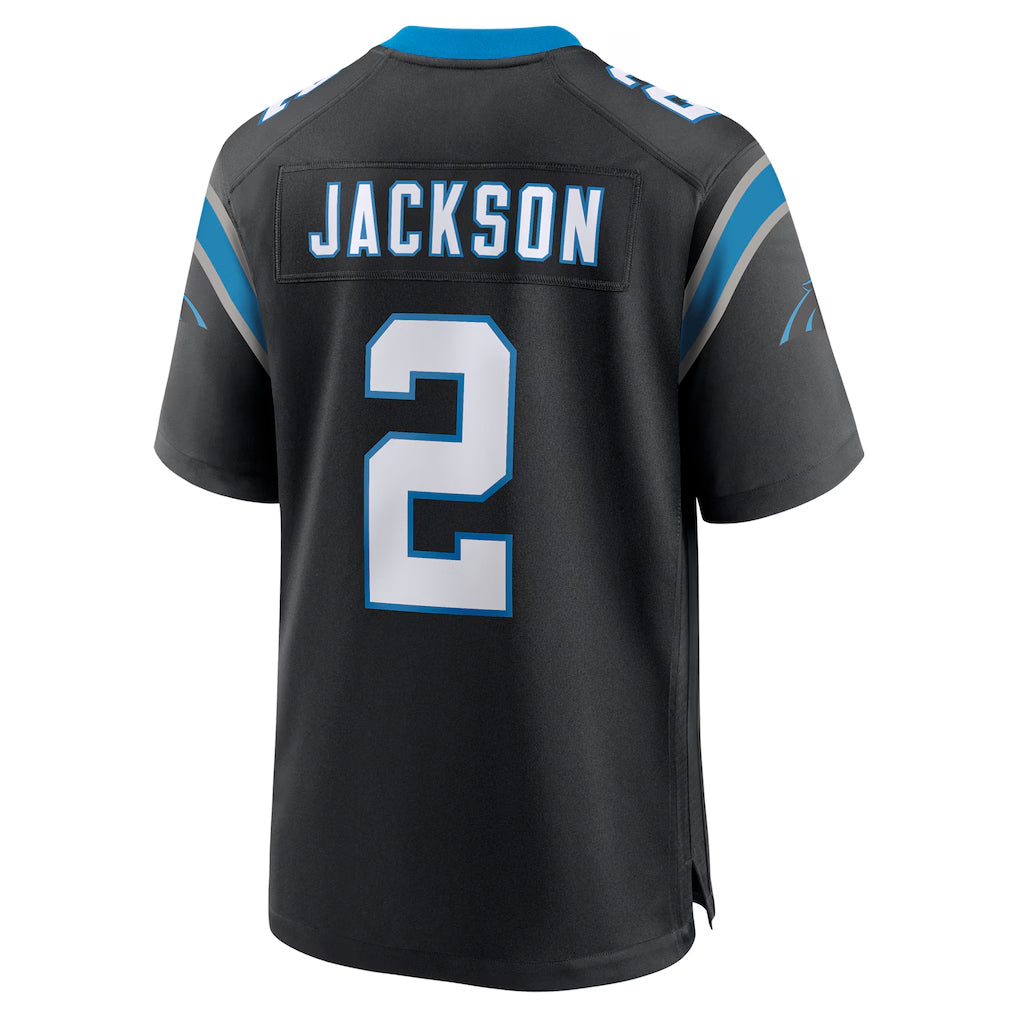 Parkc C.Panthers #2 Mike Jackson Player Black Home Game Stitched Jerseys
