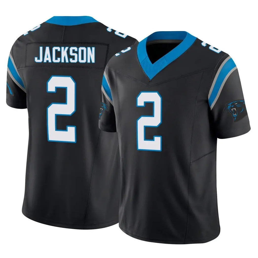 Parkc C.Panthers #2 Mike Jackson Player Black Vapor F.U.S.E. Limited Home Game Stitched Jerseys