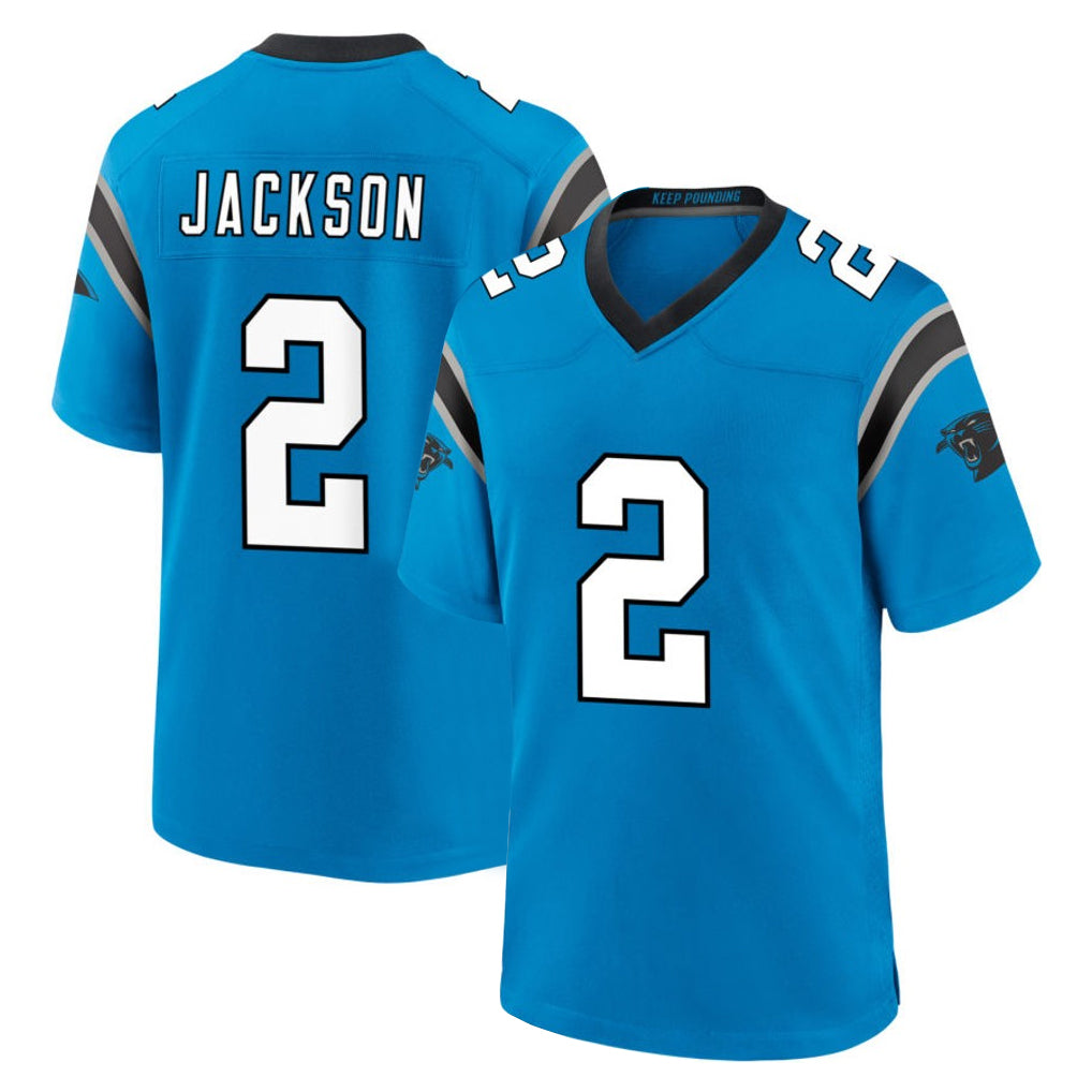 Parkc C.Panthers #2 Mike Jackson Player Blue Home Game Stitched Jerseys