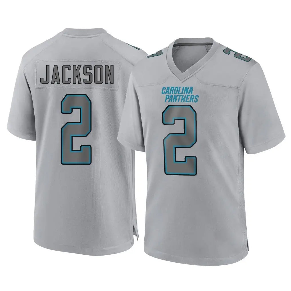 Parkc C.Panthers #2 Mike Jackson Player Gray Atmosphere Fashion Game Stitched Jerseys