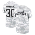 Parkc C.Panthers #30 Chuba Hubbard Player Arctic Camo Salute to Service T-Shirt Hoodies Stitched Jerseys
