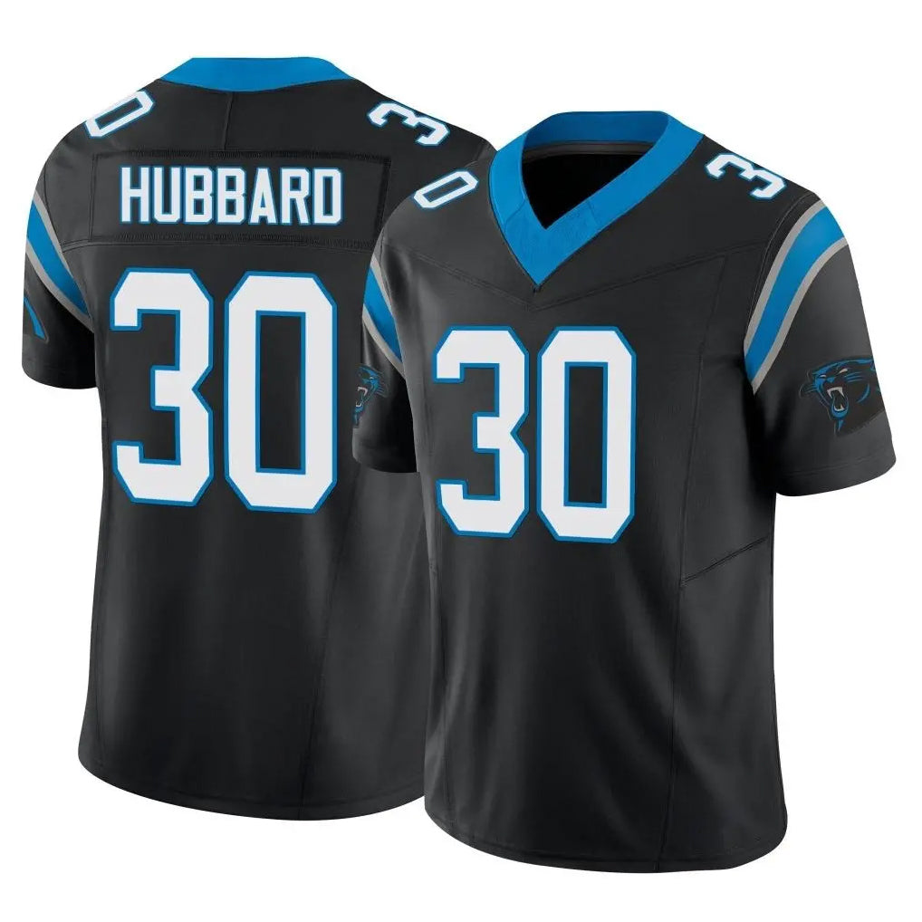 Parkc C.Panthers #30 Chuba Hubbard Player Black Vapor F.U.S.E. Limited Home Game Stitched Jerseys