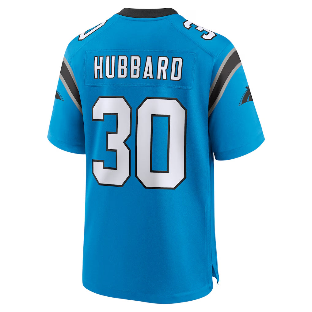 Parkc C.Panthers #30 Chuba Hubbard Player Blue Home Game Stitched Jerseys
