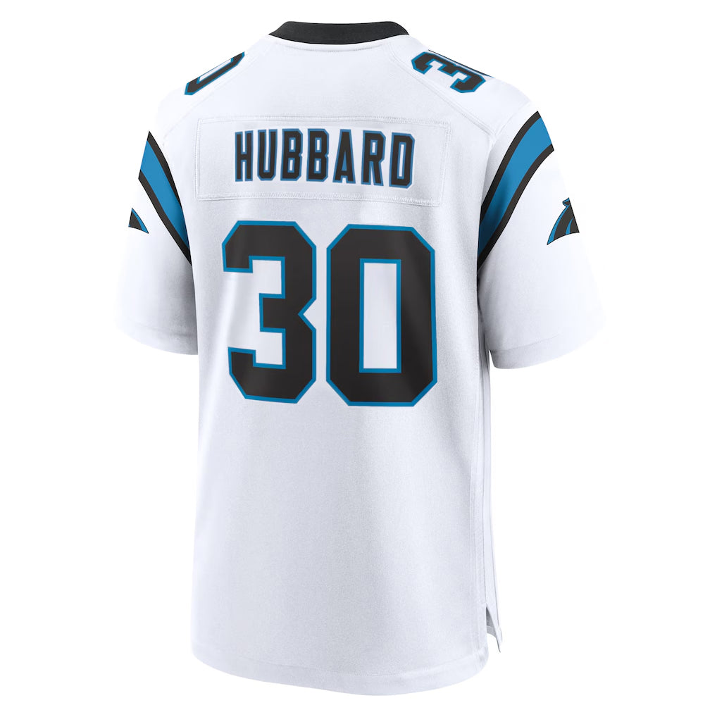 Parkc C.Panthers #30 Chuba Hubbard Player White Home Game Stitched Jerseys