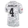 Parkc C.Panthers #4 Tetairoa McMillan Player Arctic Camo Salute to Service Limited Game Stitched Jerseys