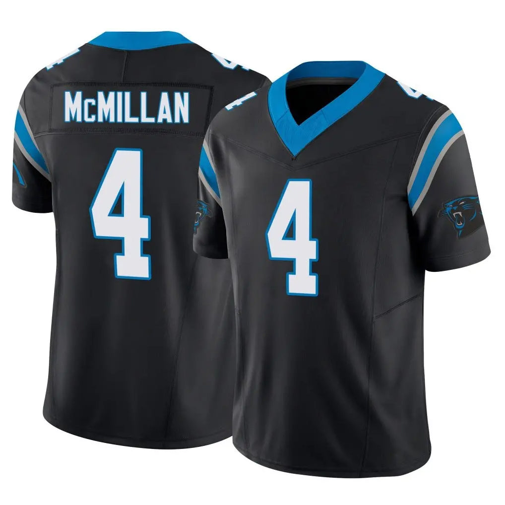 Parkc C.Panthers #4 Tetairoa McMillan Player Black Vapor F.U.S.E. Limited Home Game Stitched Jerseys