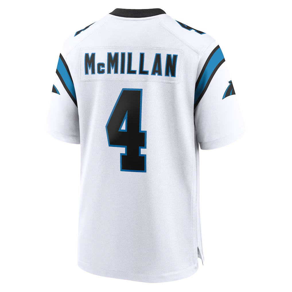 Parkc C.Panthers #4 Tetairoa McMillan Player White Home Game Stitched Jerseys