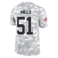 Parkc C.Panthers #51 Sam Mills Player Arctic Camo Salute to Service Limited Game Stitched Jerseys