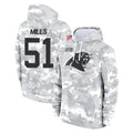 Parkc C.Panthers #51 Sam Mills Player Arctic Camo Salute to Service Pullover Hoodies Limited Game Stitched Jerseys