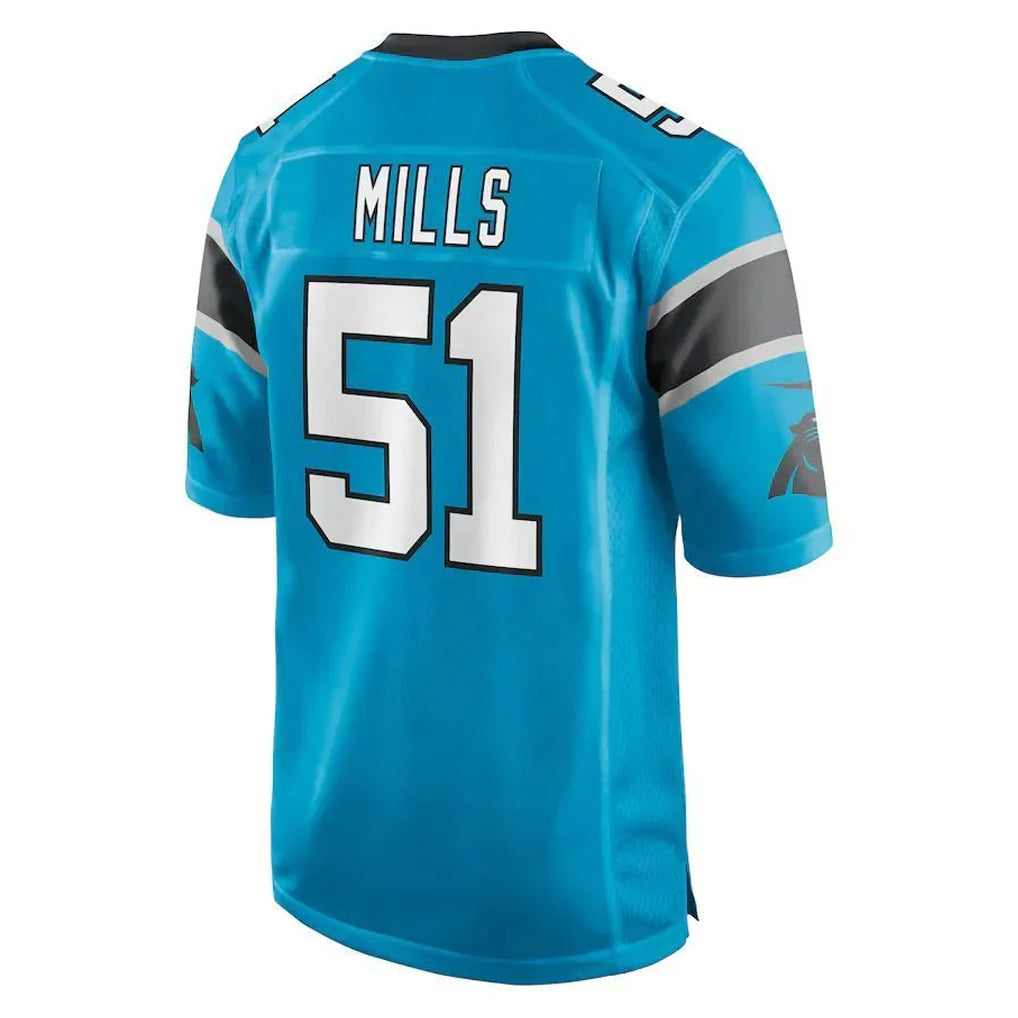 Parkc C.Panthers #51 Sam Mills Player Blue Game Stitched Jerseys