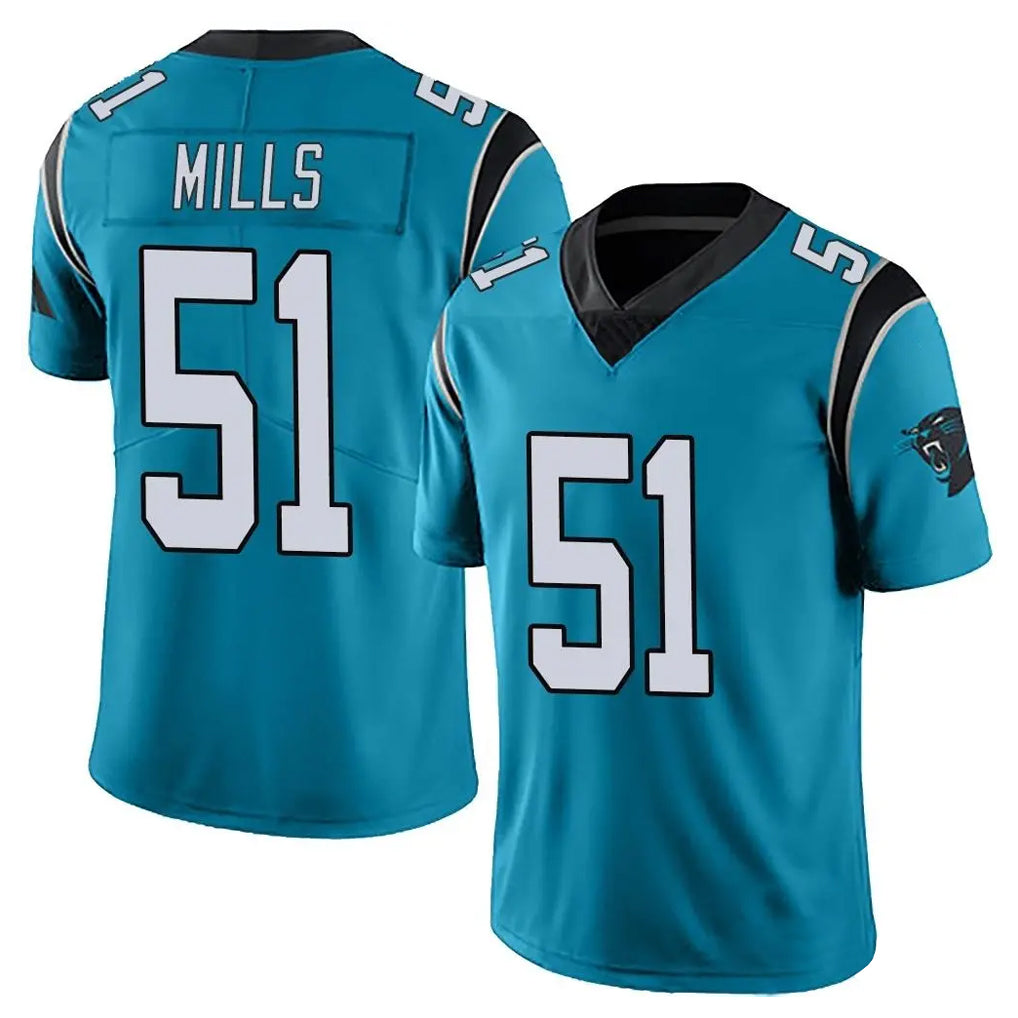 Parkc C.Panthers #51 Sam Mills Player Blue Vapor Untouchable Limited Game Stitched Jerseys