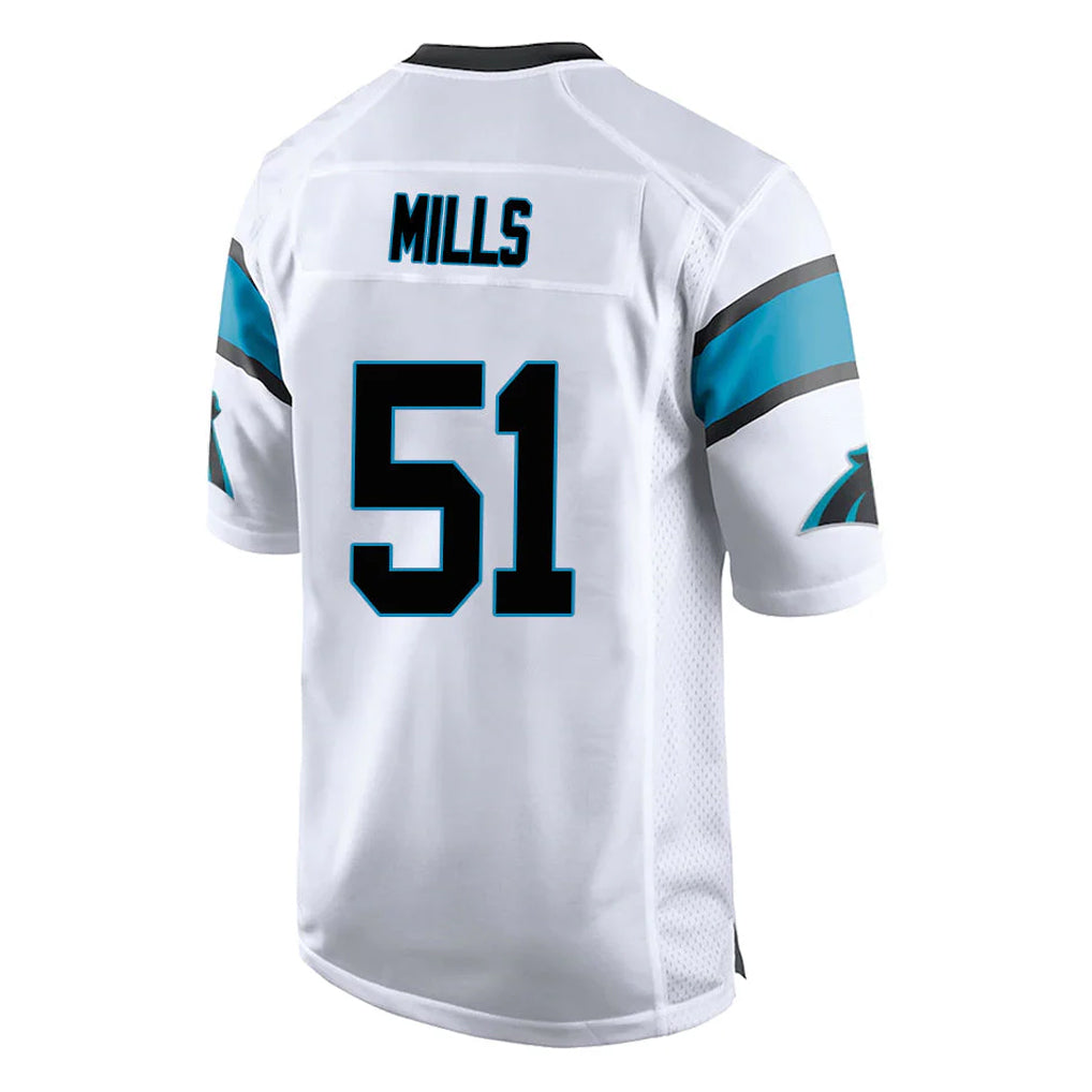 Parkc C.Panthers #51 Sam Mills Player White Game Stitched Jerseys