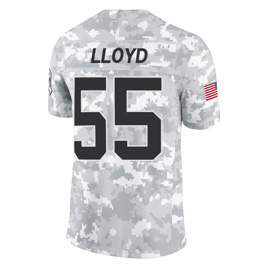 Parkc C.Panthers #55 Devin Lloyd Player Arctic Camo Salute to Service Limited Game Stitched Jerseys