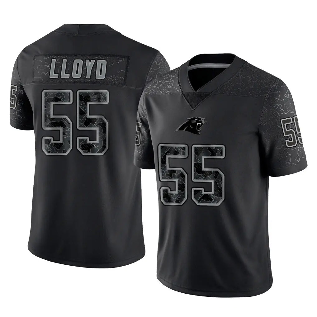 Parkc C.Panthers #55 Devin Lloyd Player Black Limited Reflective Game Stitched Jerseys