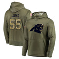 Parkc C.Panthers #55 Devin Lloyd Player Olive Salute to Service Hoodies Stitched Jerseys