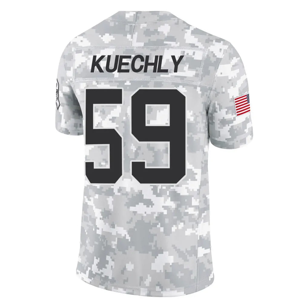 Parkc C.Panthers #59 Luke Kuechly Player Arctic Camo Salute to Service Limited Game Stitched Jerseys