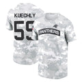 Parkc C.Panthers #59 Luke Kuechly Player Arctic Camo Salute to Service T-Shirt Hoodies Stitched Jerseys