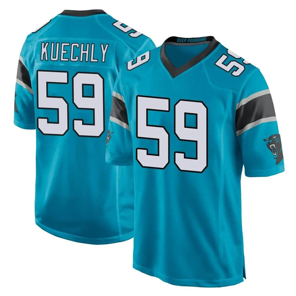 Parkc C.Panthers #59 Luke Kuechly Player Blue Game Stitched Jerseys