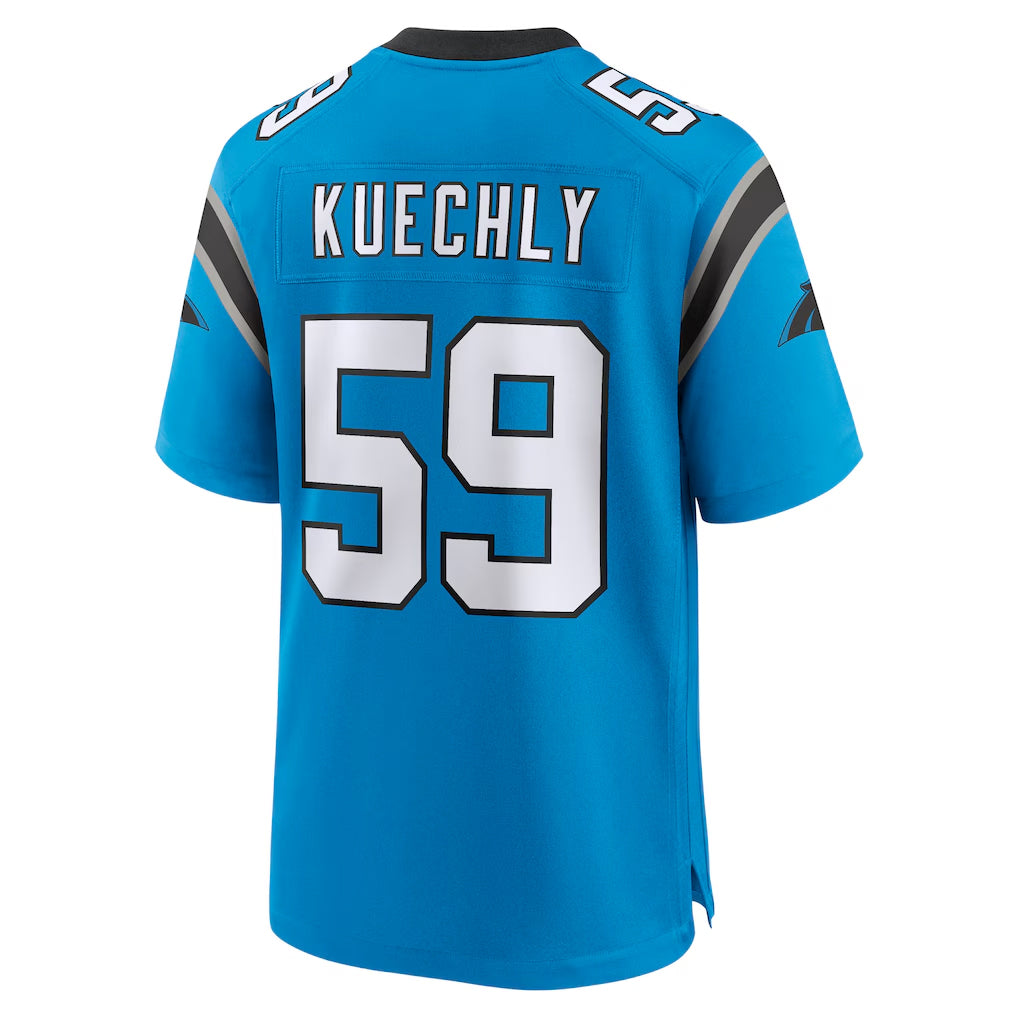 Parkc C.Panthers #59 Luke Kuechly Player Blue Home Game Stitched Jerseys