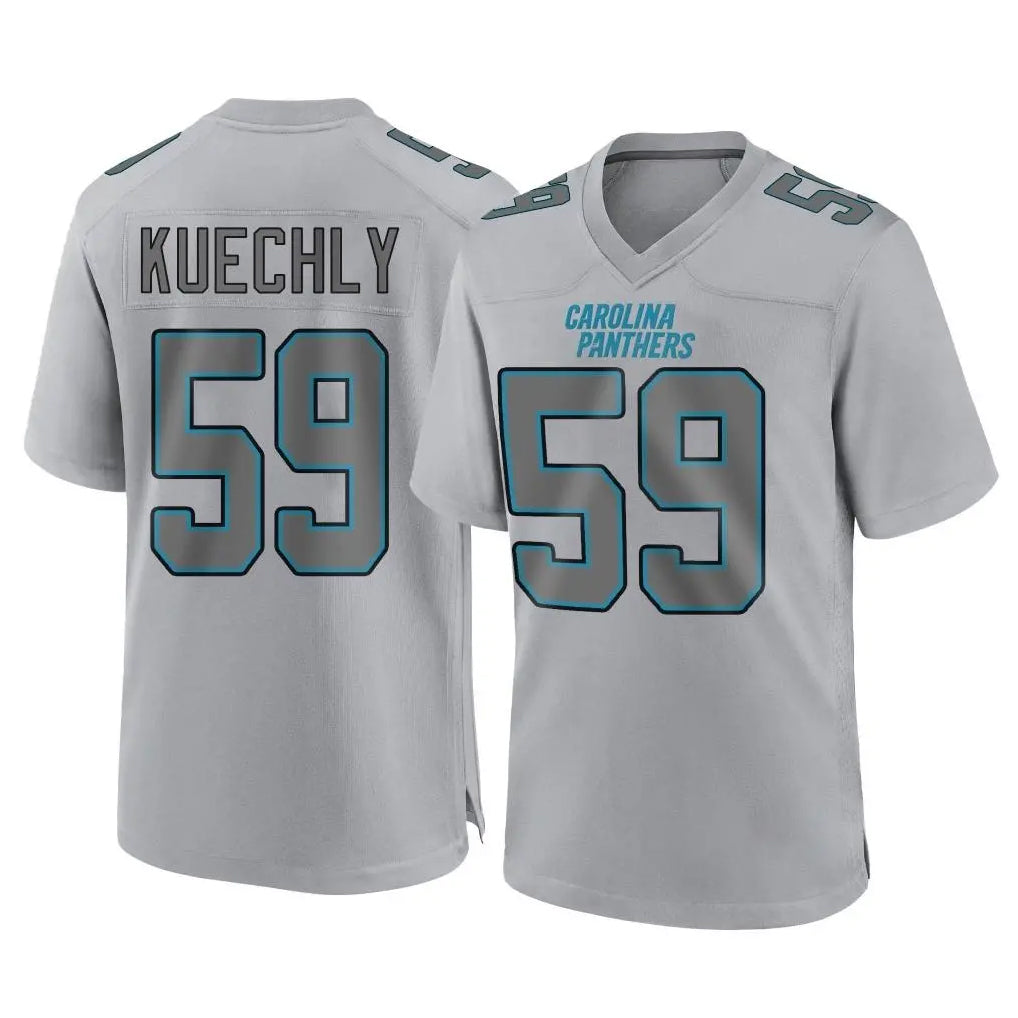 Parkc C.Panthers #59 Luke Kuechly Player Gray Atmosphere Fashion Game Stitched Jerseys