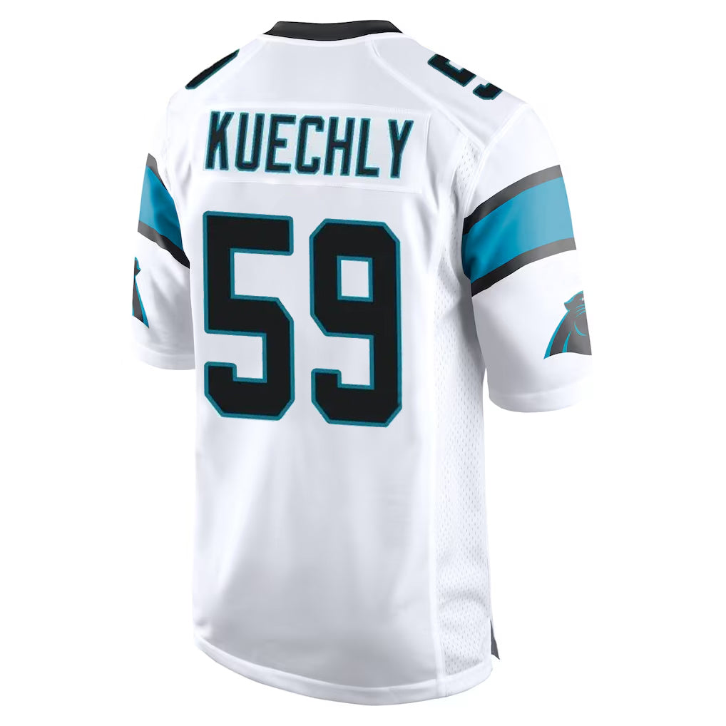 Parkc C.Panthers #59 Luke Kuechly Player White Game Stitched Jerseys