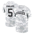 Parkc C.Panthers #5 Jaelan Phillips Player Arctic Camo Salute to Service T-Shirt Hoodies Stitched Jerseys