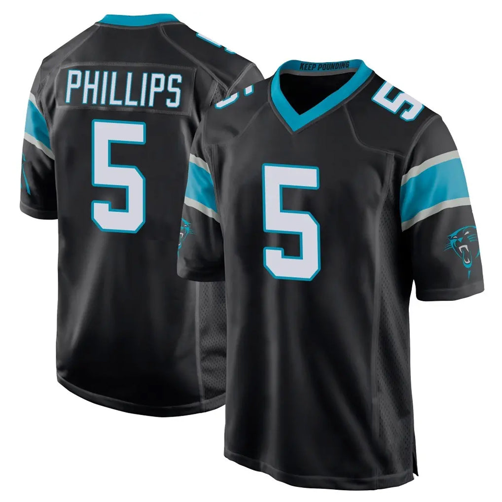 Parkc C.Panthers #5 Jaelan Phillips Player Black Game Stitched Jerseys