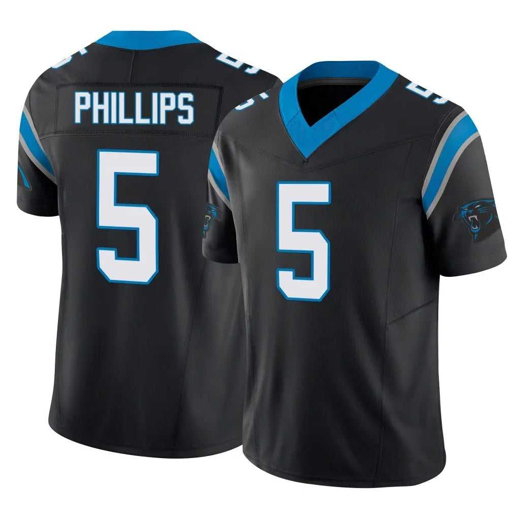 Parkc C.Panthers #5 Jaelan Phillips Player Black Vapor F.U.S.E. Limited Home Game Stitched Jerseys
