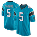 Parkc C.Panthers #5 Jaelan Phillips Player Blue Game Stitched Jerseys